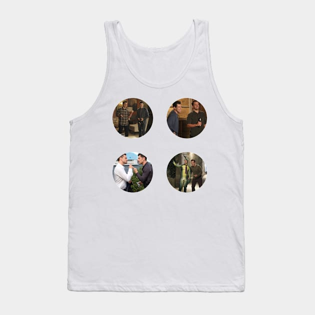 Nick and Schmidt Sticker Pack Tank Top by voidstickers